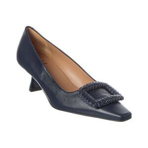 Aquatalia Aurelia Waterproof Leather Pump, Blue